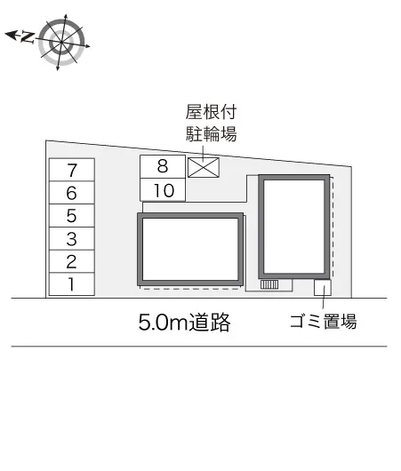 ★手数料０円★清瀬市竹丘　月極駐車場（LP）